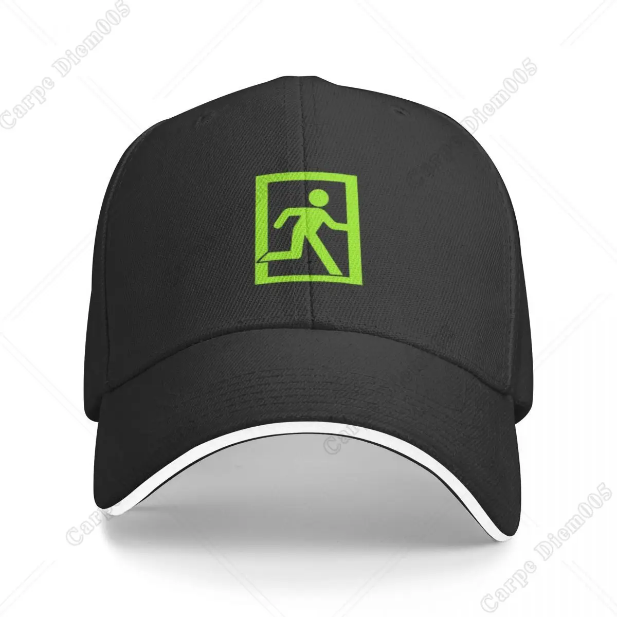 Green Extraction Symbol Escape From Tarkov Baseball Cap Hat Man for The Sun Hat Snap Back Hats Outdoor Travel