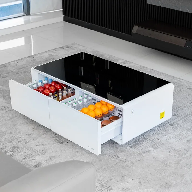 

Factory Custom Multifunctional Living Room Furniture Refrigerator Table Modern Smart Coffee Tables