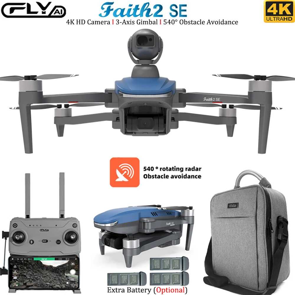 CFLY Faith 2 SE Drone 4K Profesional 3-Axis Gimbal 5G Wifi FPV GPS Drone With Camera 540° Obstacle Avoidance RC Quadcopter Toys