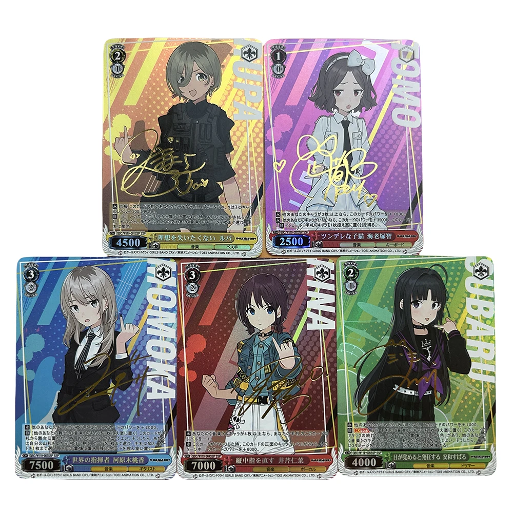 Anime Weiss Schwarz DIY ACG Gotoh Hitori Yamada Ryo karta kolekcjonerska chłopcy gry zabawki świąteczne prezenty urodzinowe gry planszowe