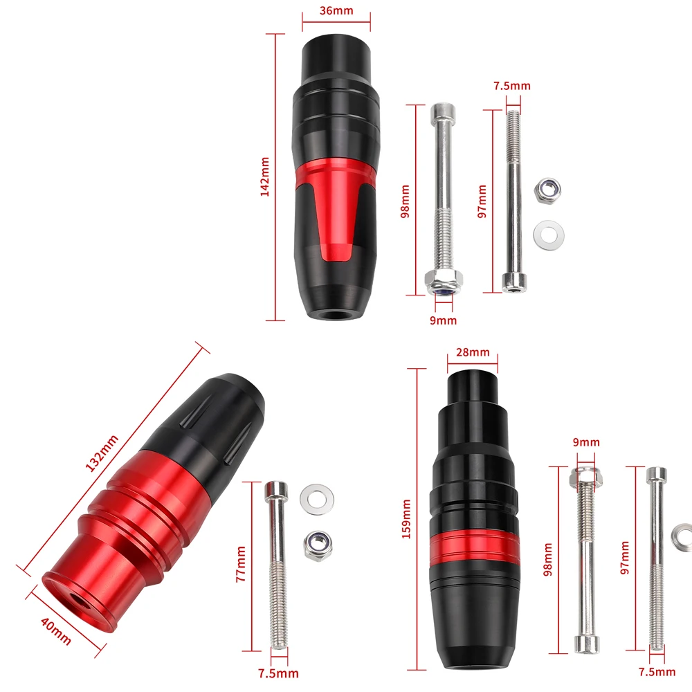 For YAMAHA YZF R1 R6 2005 2006 2007 2008 2009 2010 2011 2012 2013 2014 Exhaust Slider Protector Engine Crash Pad Frame Sliders - Image 6