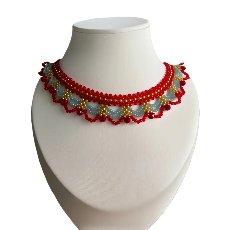 

Unique Design Chinese Style Lace Tassel Layered Necklace for Women 2025 New Collarbone Chain Gift Jewelry