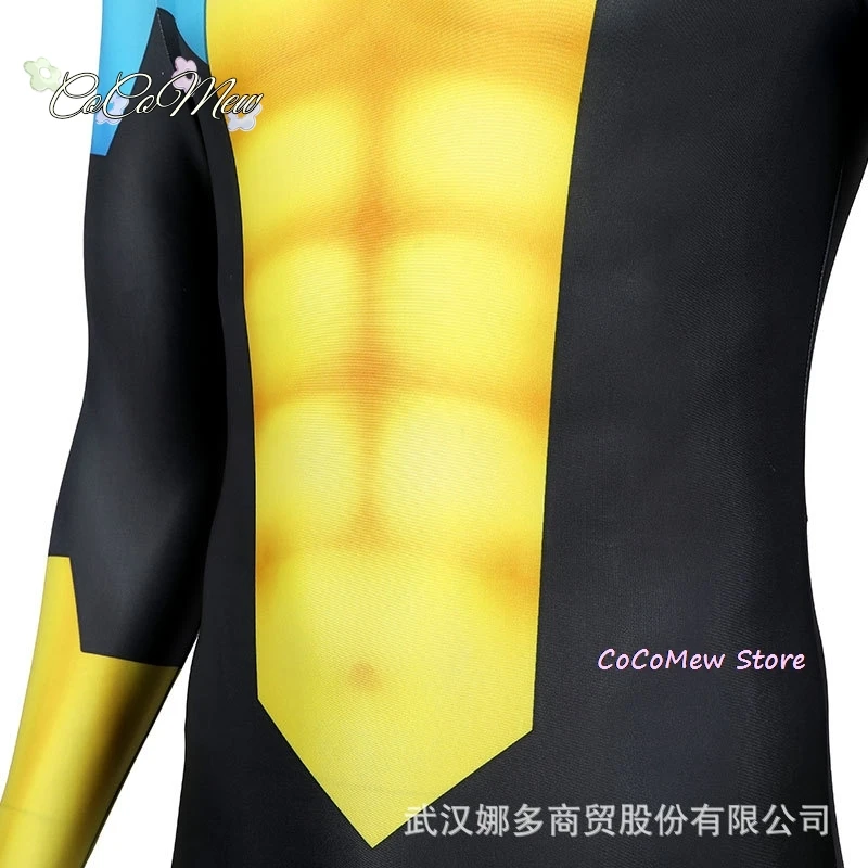 أنيمي الكرتون الذي لا يقهر مارك غرايسون تأثيري الرجال زي الذكور خارقة لعب الأدوار فانتازيا رجل هالوين كرنفال القماش تمويه