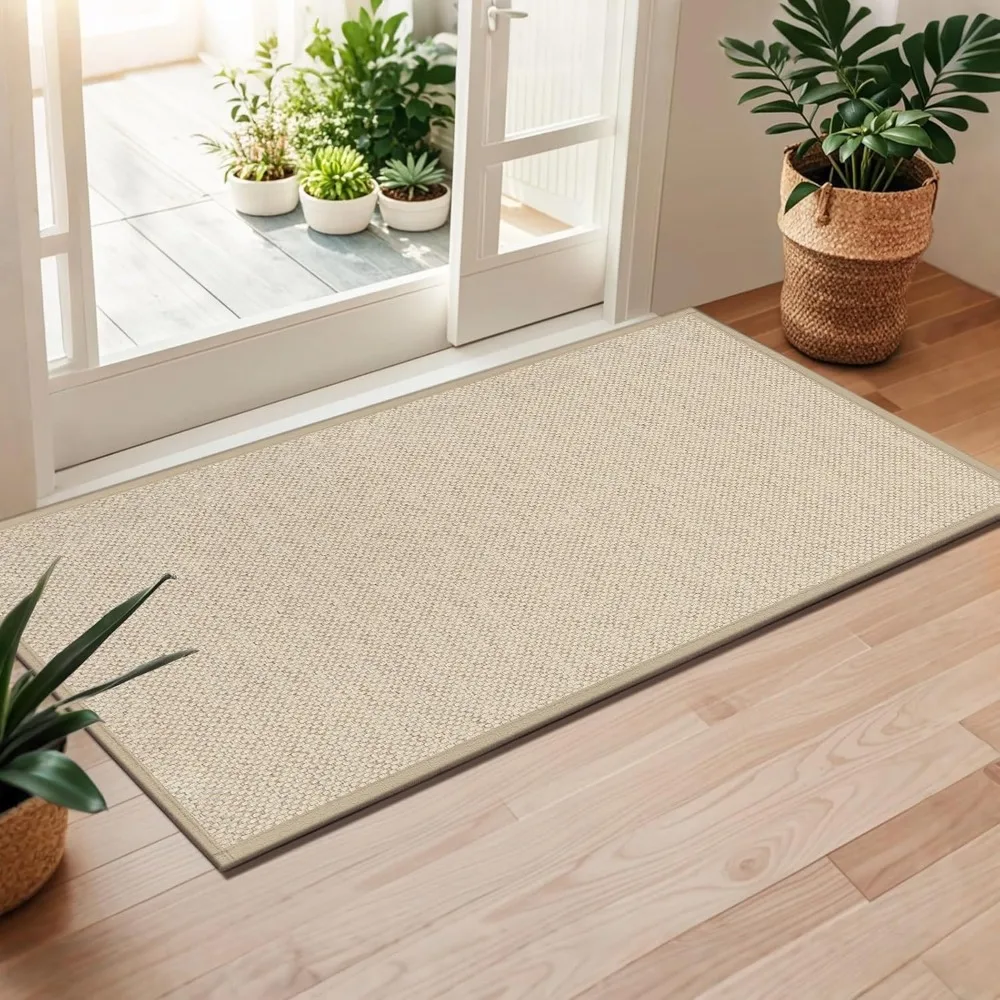 

Door Mat 24x47, Non Slip Door Mat Indoor Entrance, Rubber Backing Front Indoor Door mat Washable Absorbent Low-Profile