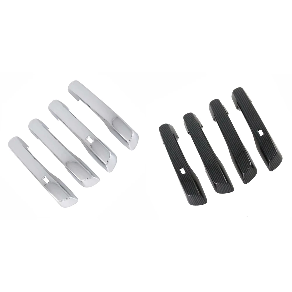 

Автомобильные аксессуары, хромированная внешняя боковая ручка из углеродного волокна, накладка с умным отверстием для ключа для Hyundai Venue 2019-2020