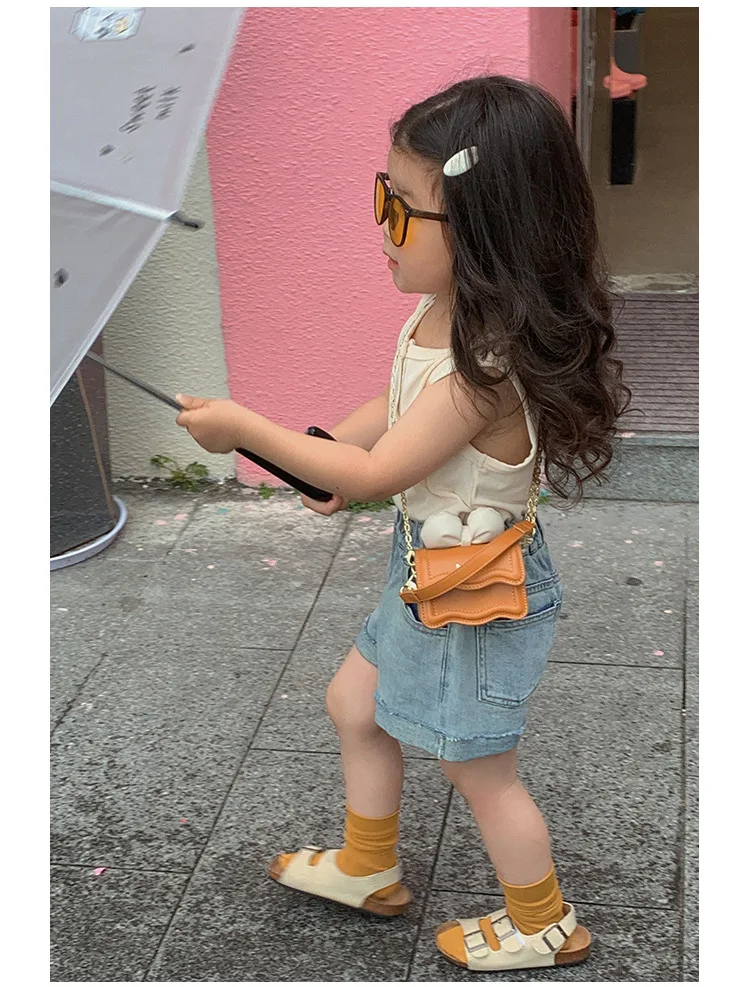 Niedliche Umhängetasche mit Schleifenkette, koreanische Mini-Schultertasche für Mädchen, Kinder, Mutter, Tochter, passende Modetasche – Detail 18