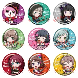 Anime BanG Dream Cosplay Yamabuki Saaya Hanazono Tae Toyama Kasumi Arisa Ichigaya Cartoon Badge Brooch Pins Accessories Gifts
