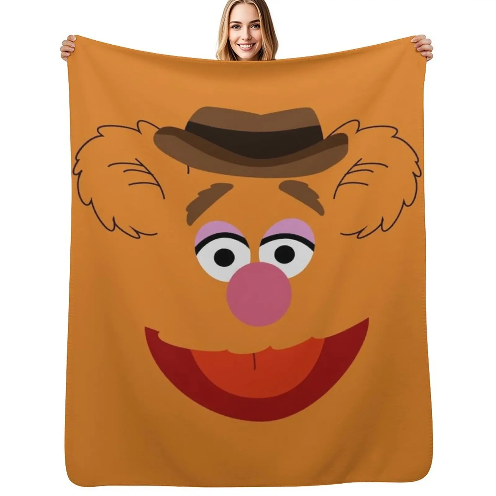 

Fozzie Bear Throw Blanket cosplay anime Sofas Luxury Designer manga Blankets