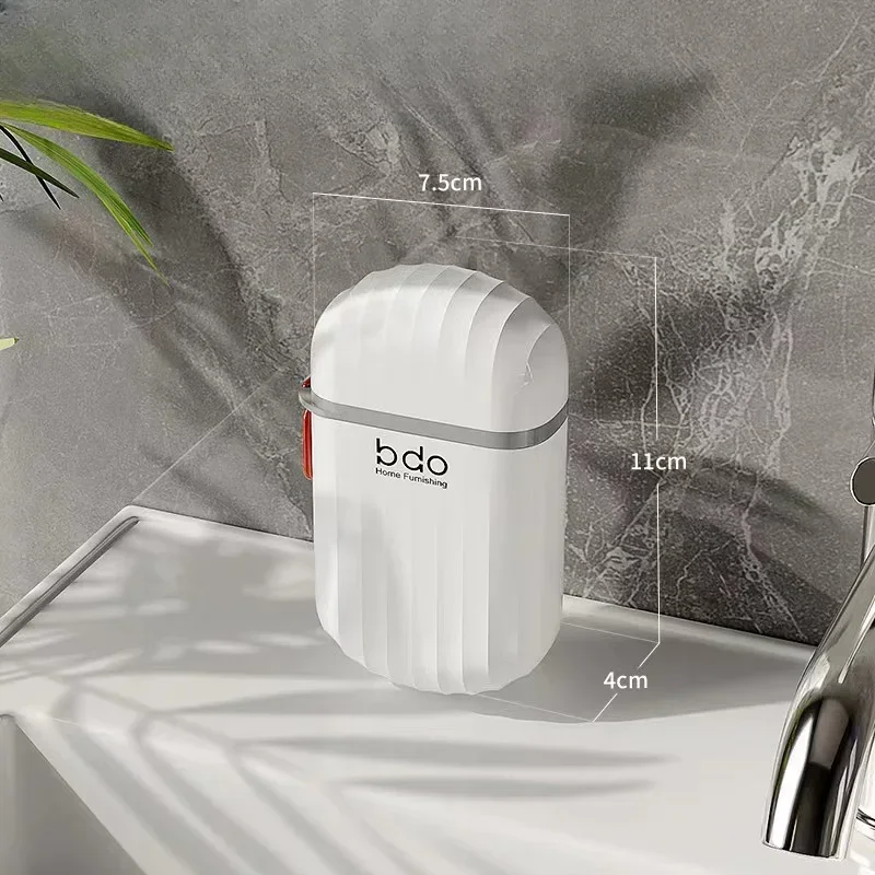 Soap Box Travel Portable Mini Soap Box Sealed Drain with Lid Transparent Light Luxury Premium