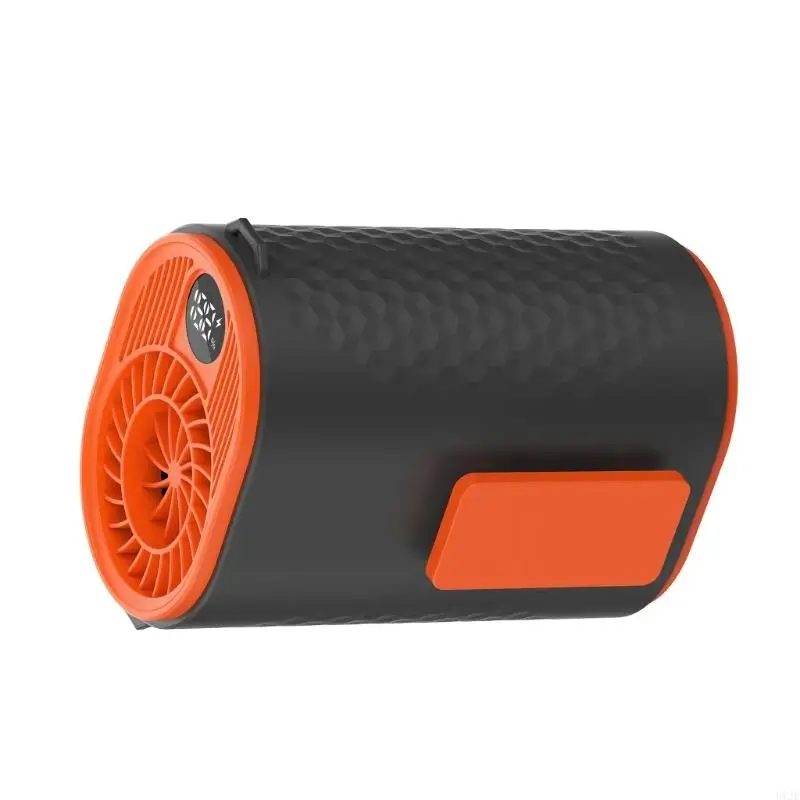 U1JE متعددة الوظائف مروحة تبريد يمكن ارتداؤها 5 سرعات الخصر جبل التبريد مروحة الخصر