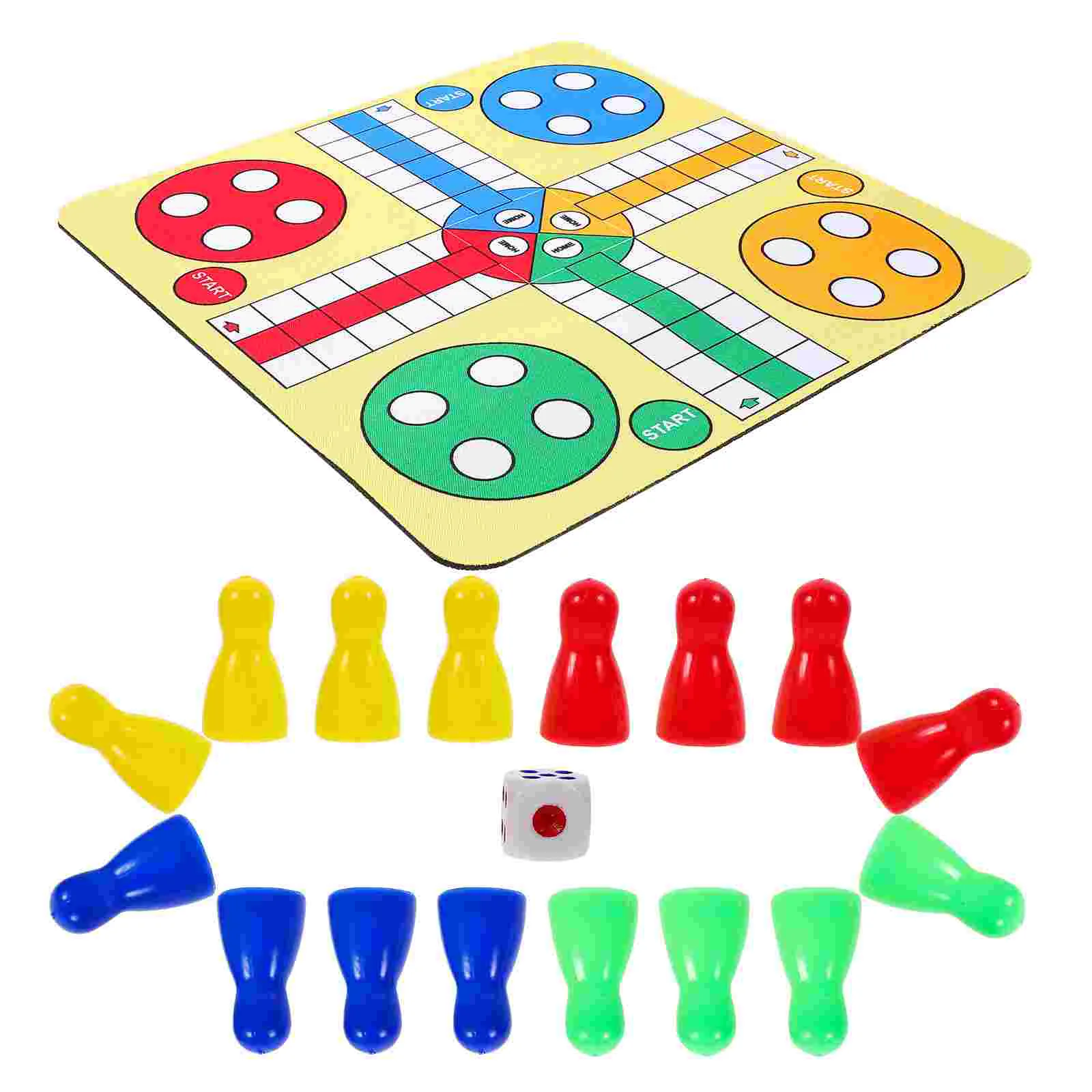 

Ludo Chess Set Flying Plaything Interesting Playthings Toys Checkerboard Game Interactive Vulcanized Rubber Cloth Travel