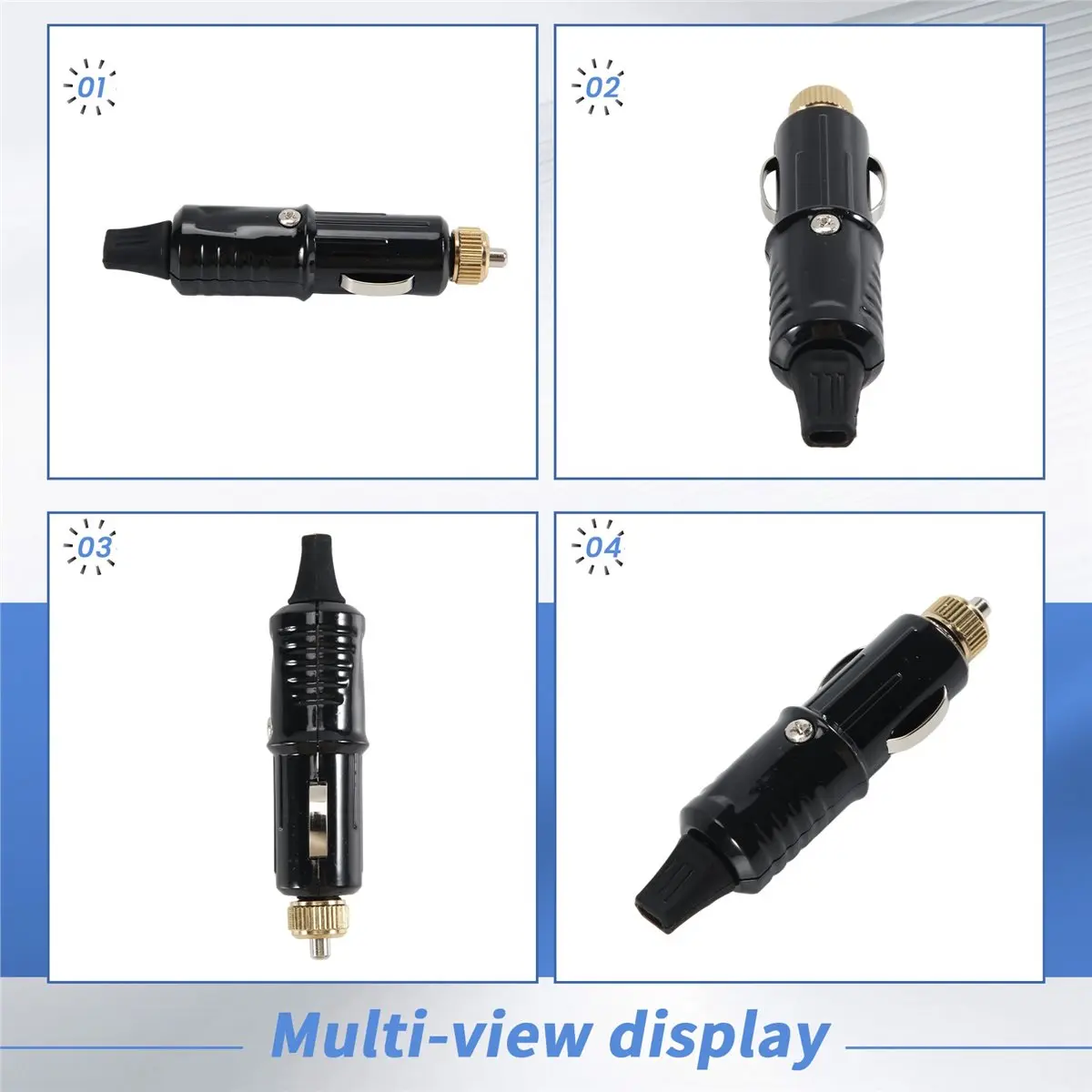 #09X 12/24V Car Cigarette Lighter Socket Plug Adapter Charger + Fuse Set,Car Cigarette Lighter Socket,(PC)