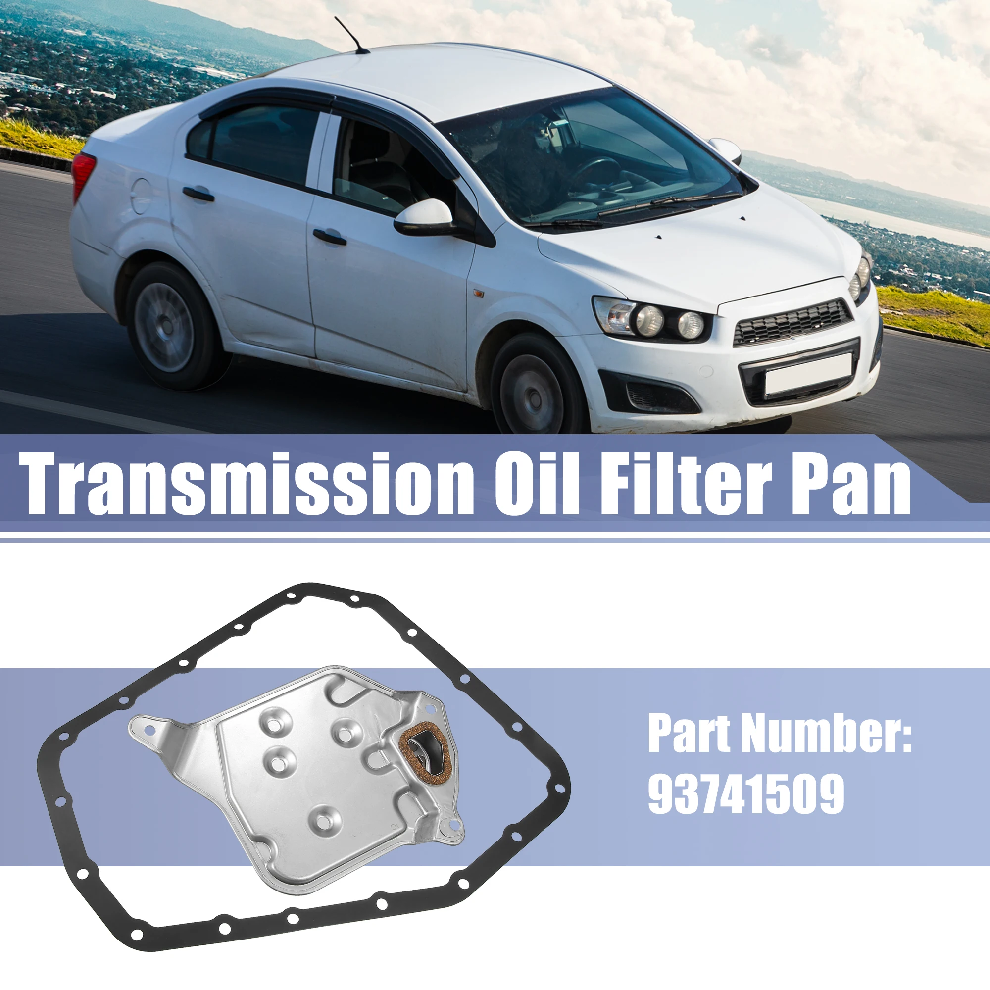 UXCELL 93741509 Transmission Filter Oil Pan Gasket Kit for Chevrolet Aveo 1.6L L4 - Gas 2004-2008 for Pontiac G3 Base