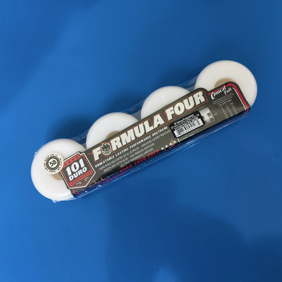 58MM SF skateboard wheel full conical and round shapes 99D 101D good quality pu polyurethane skate wheel