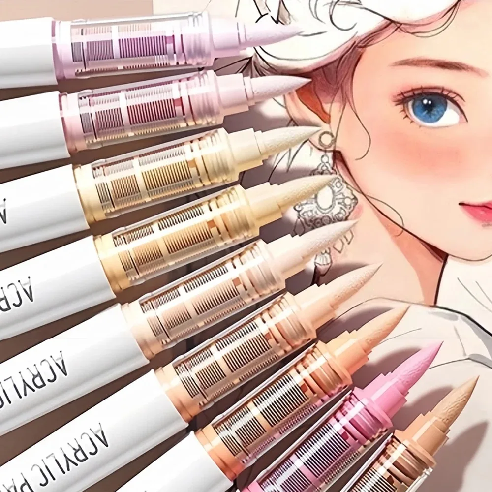 

Набор акриловых маркеров из 9 штук, разноцветные маркеры с автоматической системой контроля чернил, акриловые маркеры с прямой подачей чернил и мягким наконечником