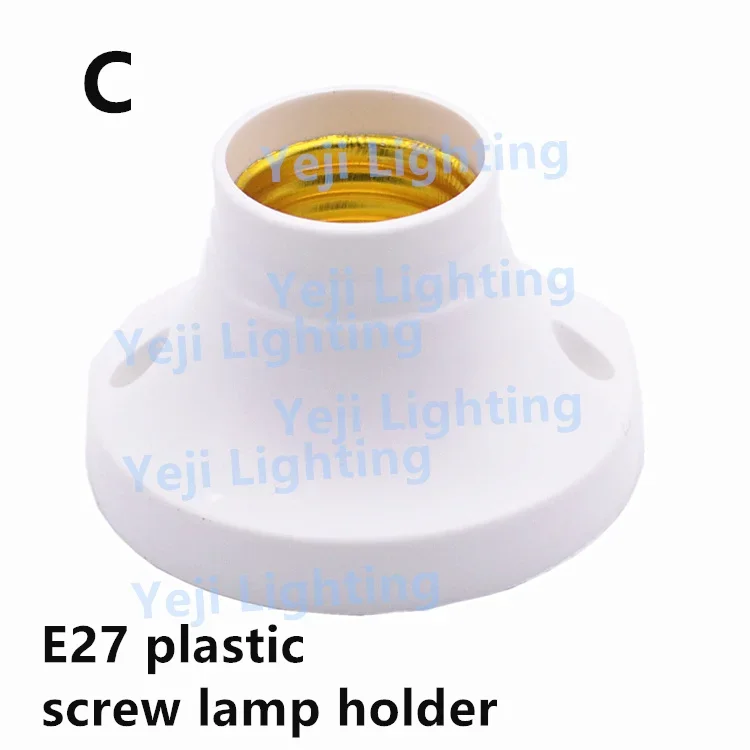 Plástico lâmpada titular e27