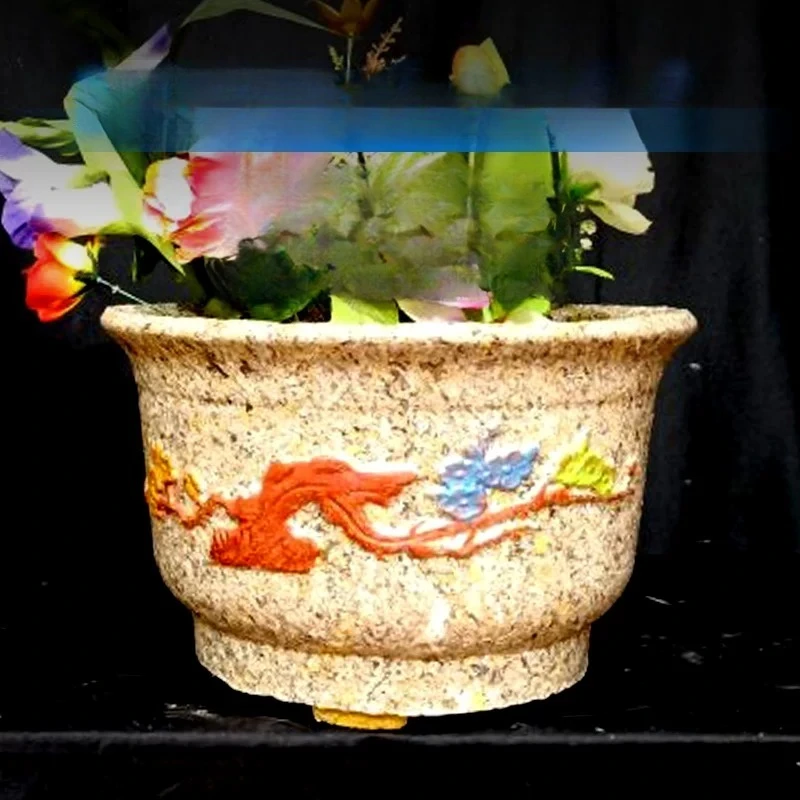 Flower pot mold cement homemade new creative abrasive tool personalized animal size elephant golden arowana succulent