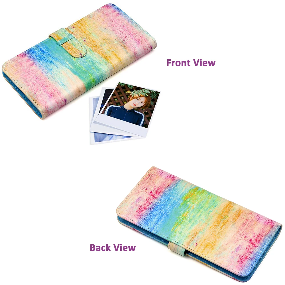 80 Pockets Soft PU Leather Photo Album Storage Book For Fujifilm Instax Square SQ1 SQ6 SQ10 SQ20 SP-3 Printer Films Paper