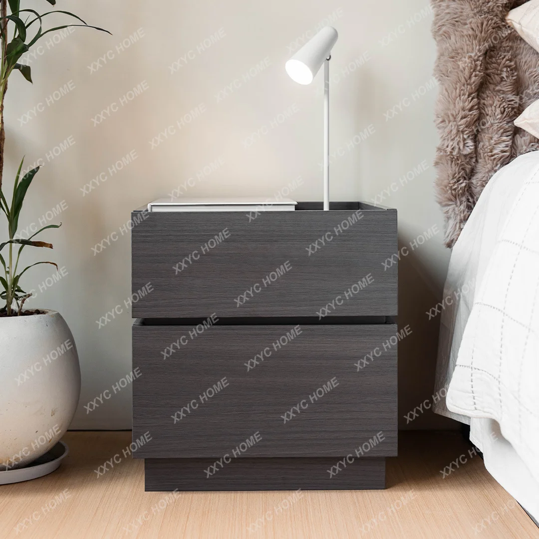 XX Super narrow bedside table solid wood simple modern bedroom small locker