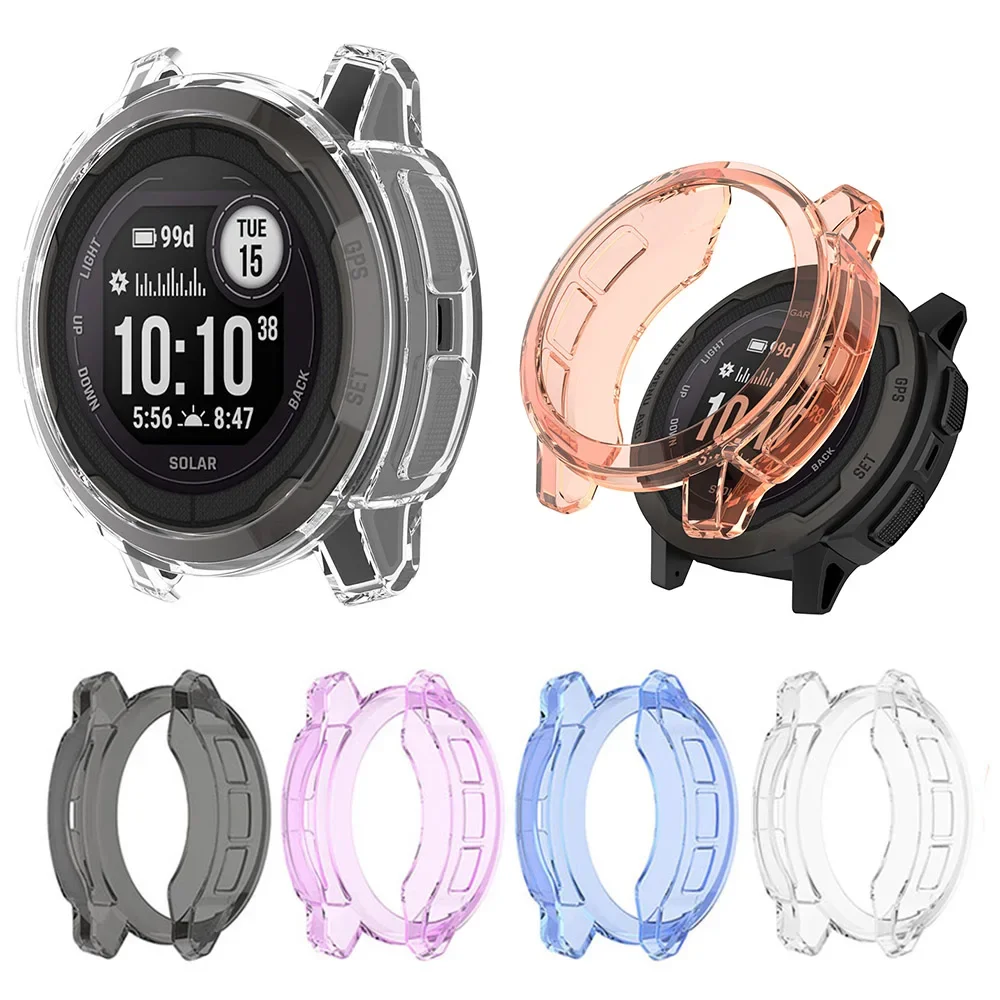 Housse de protection en TPU souple pour Garmin Instinct 2 2S, cadre de coque de protection transparent