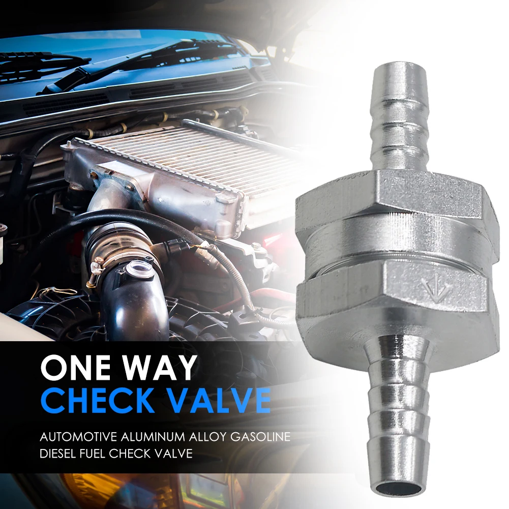 Brandstof terugslagklep van aluminiumlegering Terugslagklep Eenrichtingsbenzine Diesel voor auto Auto