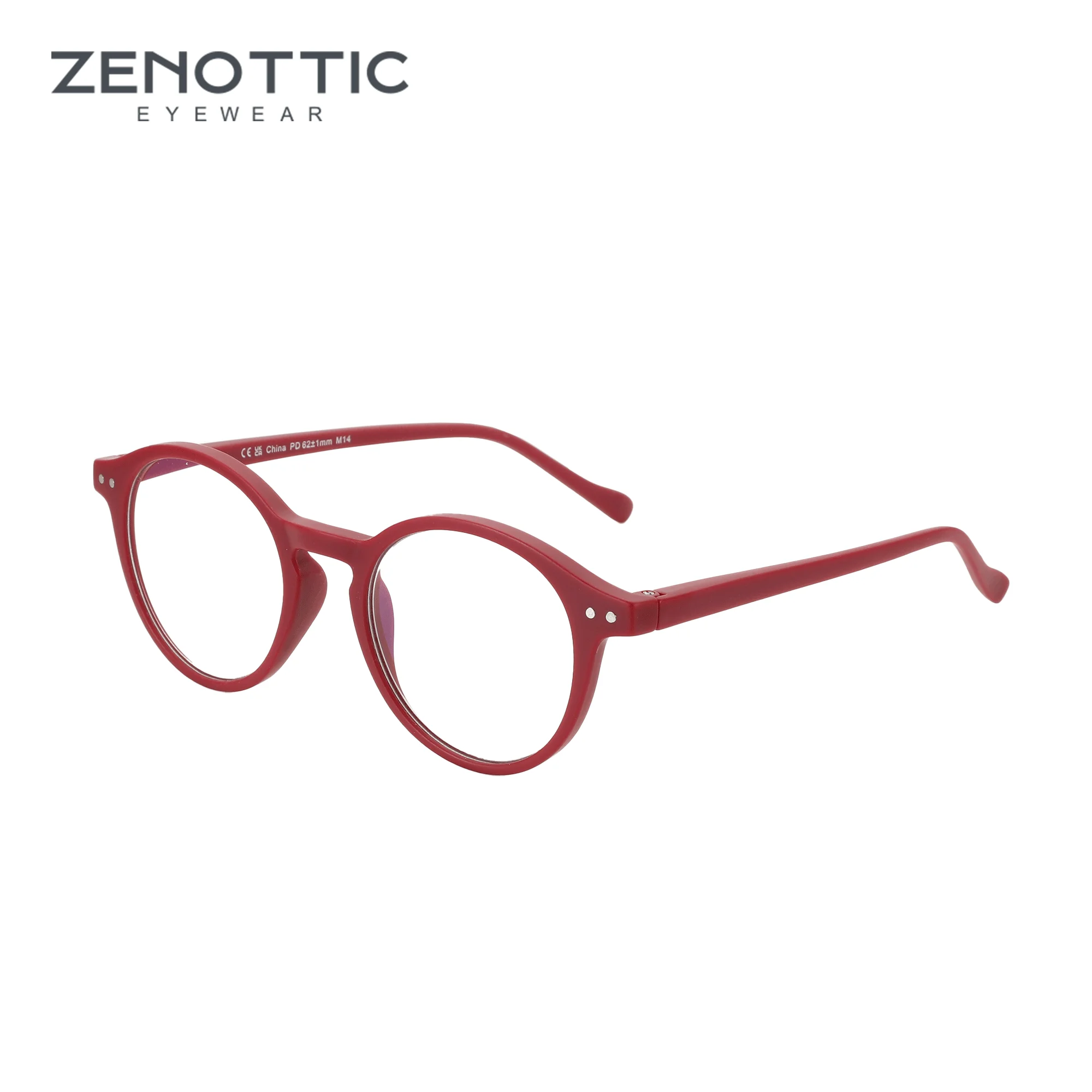 ZENOTTIC ZENOTIC Retro Stil Anti Blaulicht Lesebrille Mode Presbyopie Gläser Anti Reflektierende Computer Gläser Männer und Frauen Runde Rahmen Gläser (Grad 0-400) 4