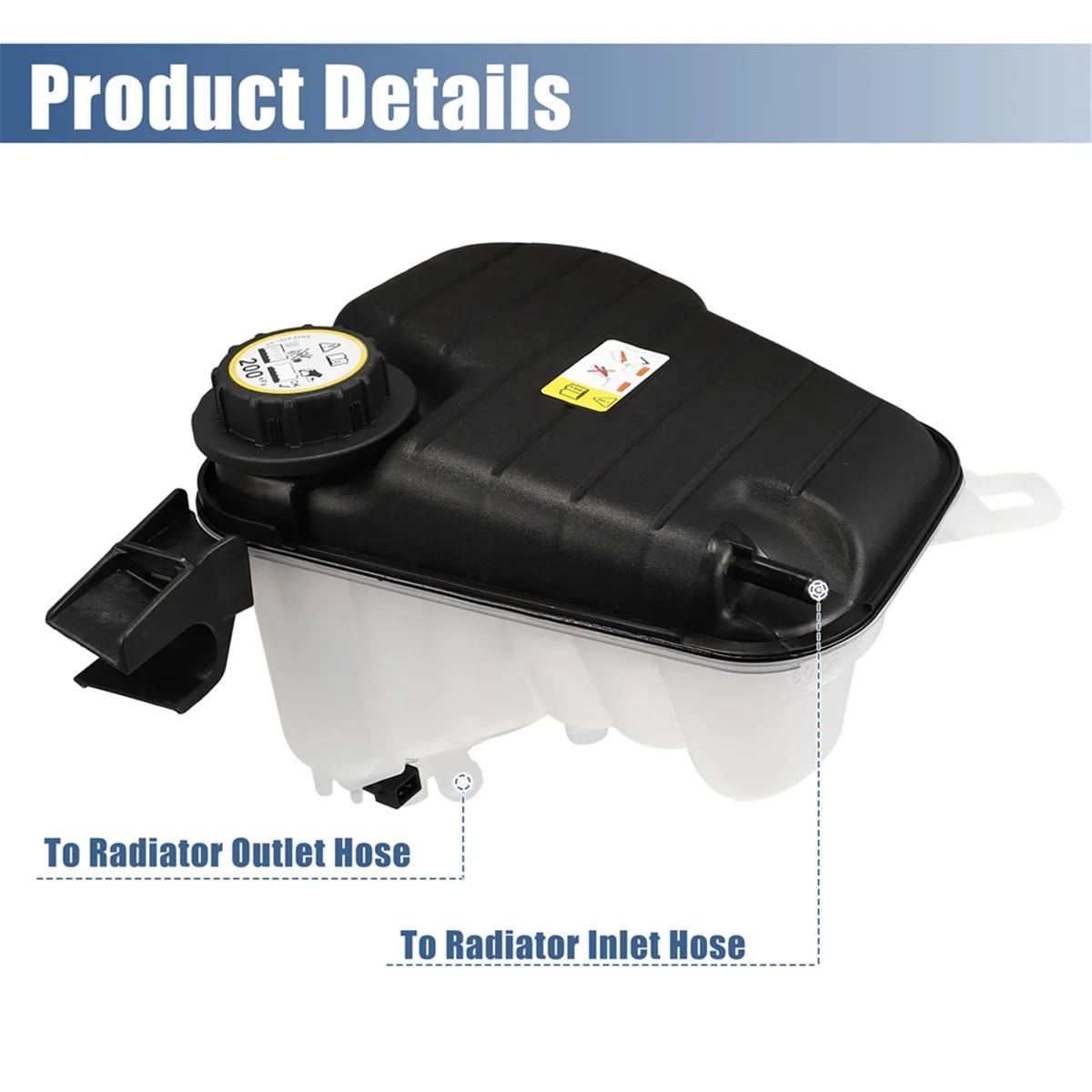 

C2D36877 C2Z29118 Coolant Expansion Tank with Sensor for Jaguar XF 2009-2015 C2D36671 C2Z22872—L48A