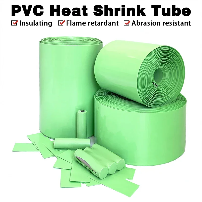 PVC Heat Shrink Tube 1‑10M Insulated Shrinkable Cable Sleeve Width 205‑300mm For 18650 Lipo Lithium Battery Pack Outer Wrap Case