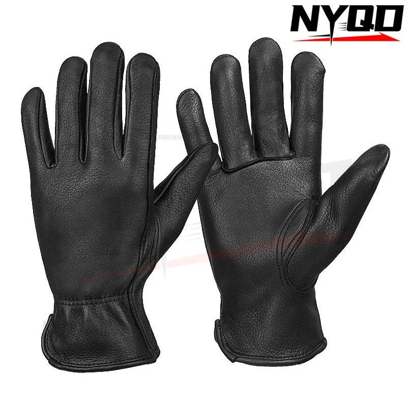 Riding deer skin glove driving protection sports batteries motorcycles gloves retro outdoor manufacturers wholesale