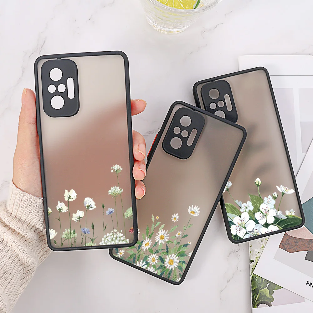 Mi 9T Pro Case For Xiaomi Redmi Note 11 Case Shockproof Flower Funda Xiaomi Redmi Note 10 11 9 Pro 8 7 11S 10S 9S 9A 9C 9T Cover