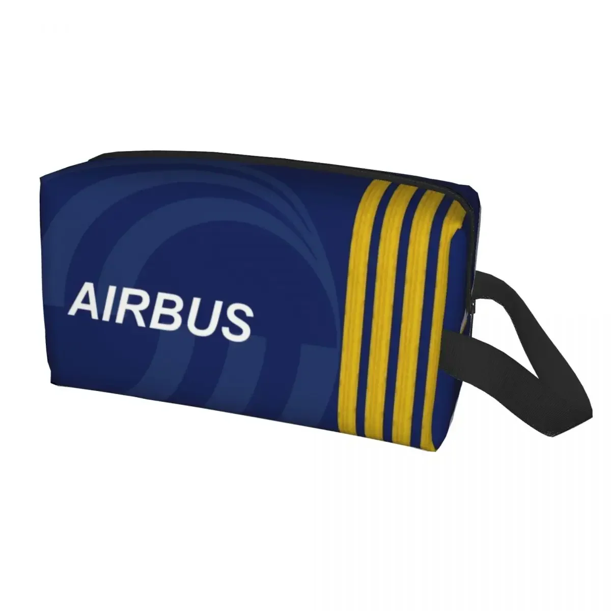 

Cute Airbus Fighter Pilot Travel Toiletry Bag for Women Aviation Airplane Cosmetic Makeup Bag Beauty Storage Dopp Kit