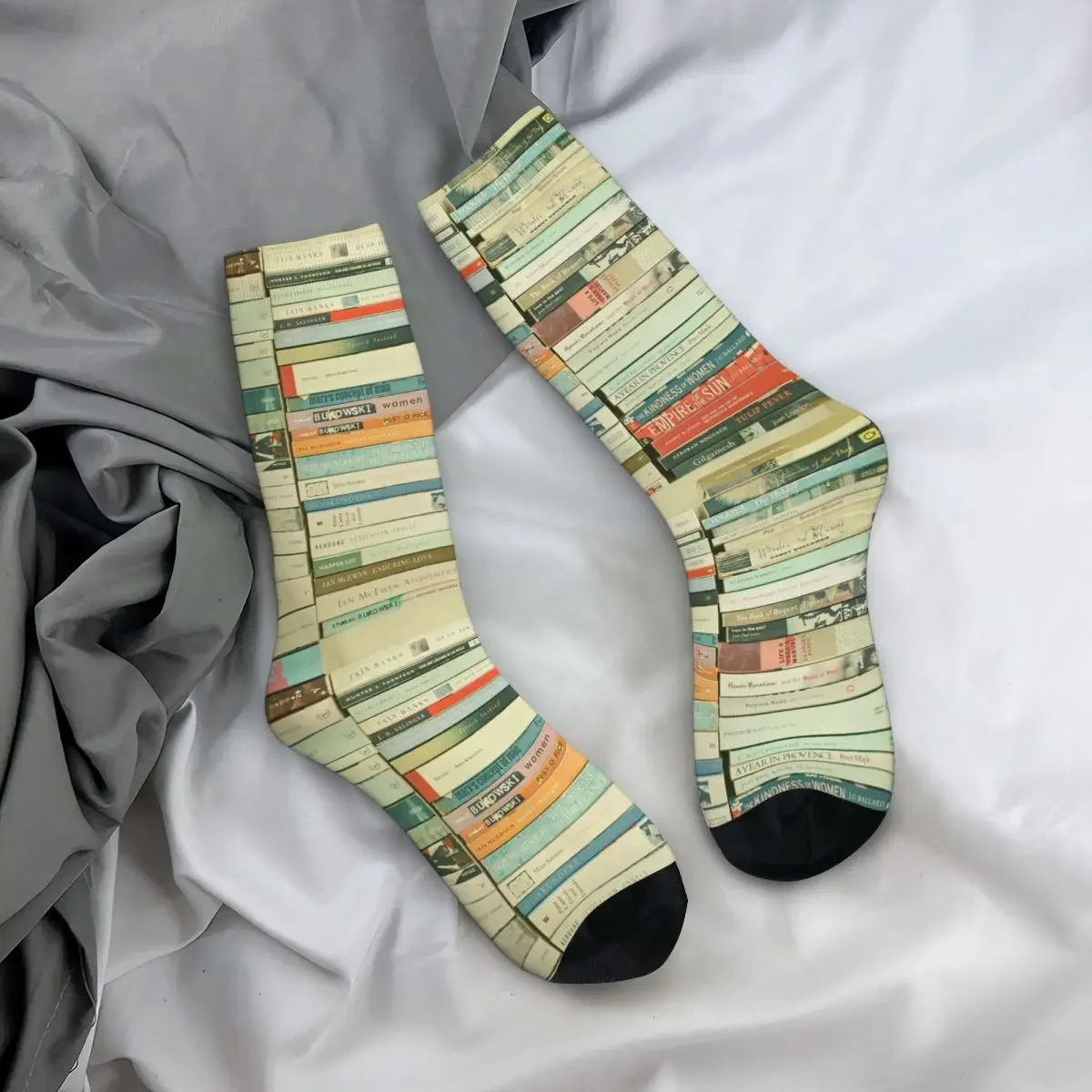 Bookworm-calcetines largos Harajuku para hombre y mujer, medias de alta calidad para todas las estaciones, accesorios para regalos