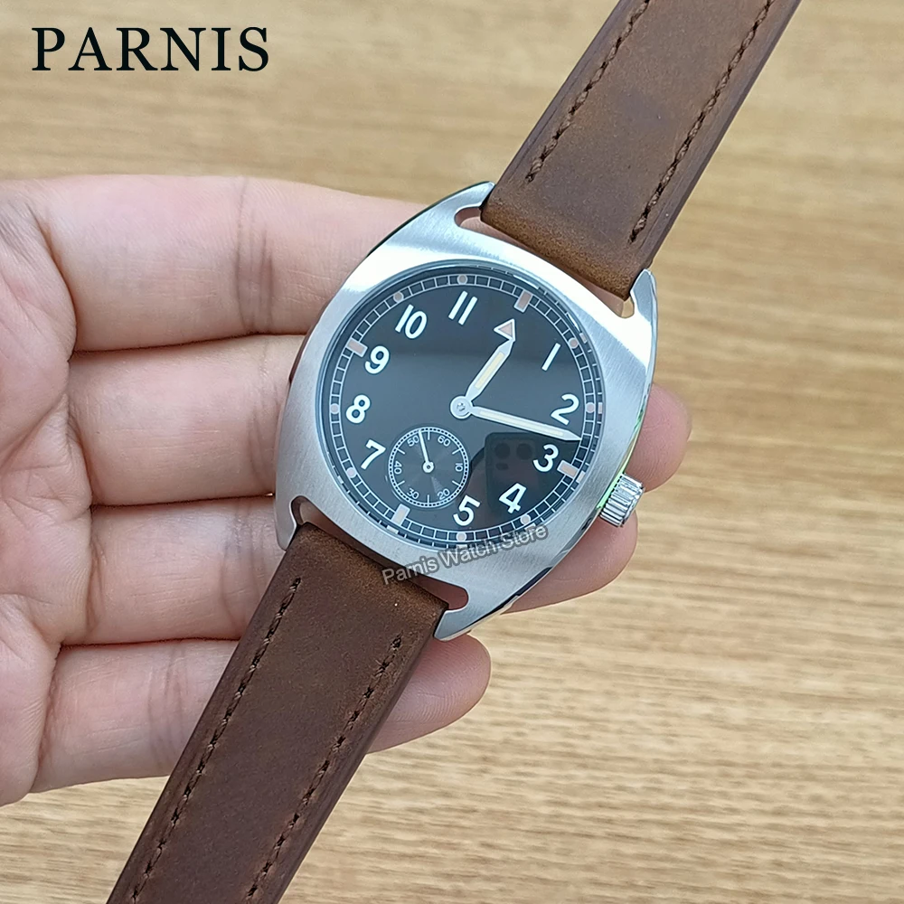 Parnis 36mm Men Black Dial Sapphire Glass 5ATM Wristwatch Automatic Men Watch Mechanical Watches