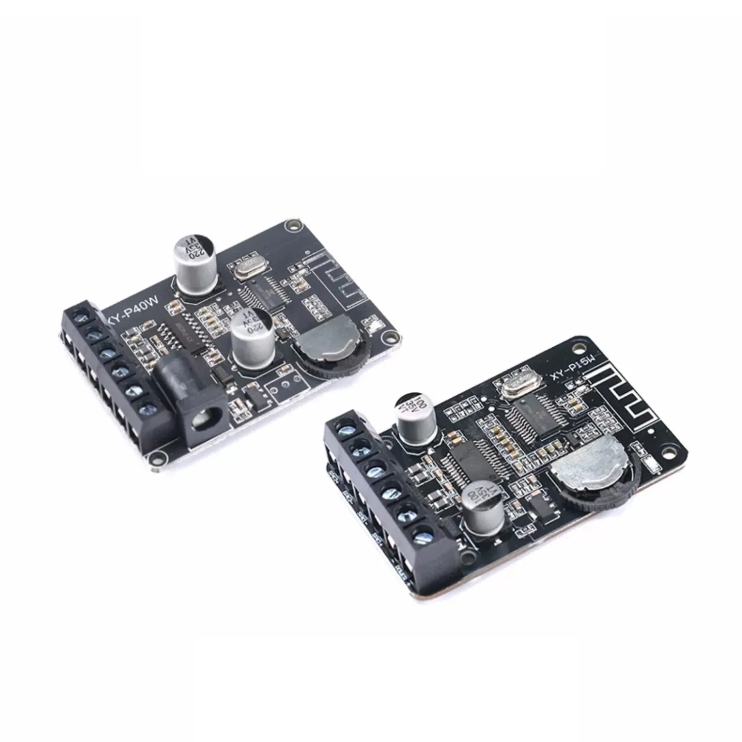 2pcs 10W/15/20/30/40W stereo Bluetooth 5.0 amplifier board 12V/24V high-power digital amplifier module