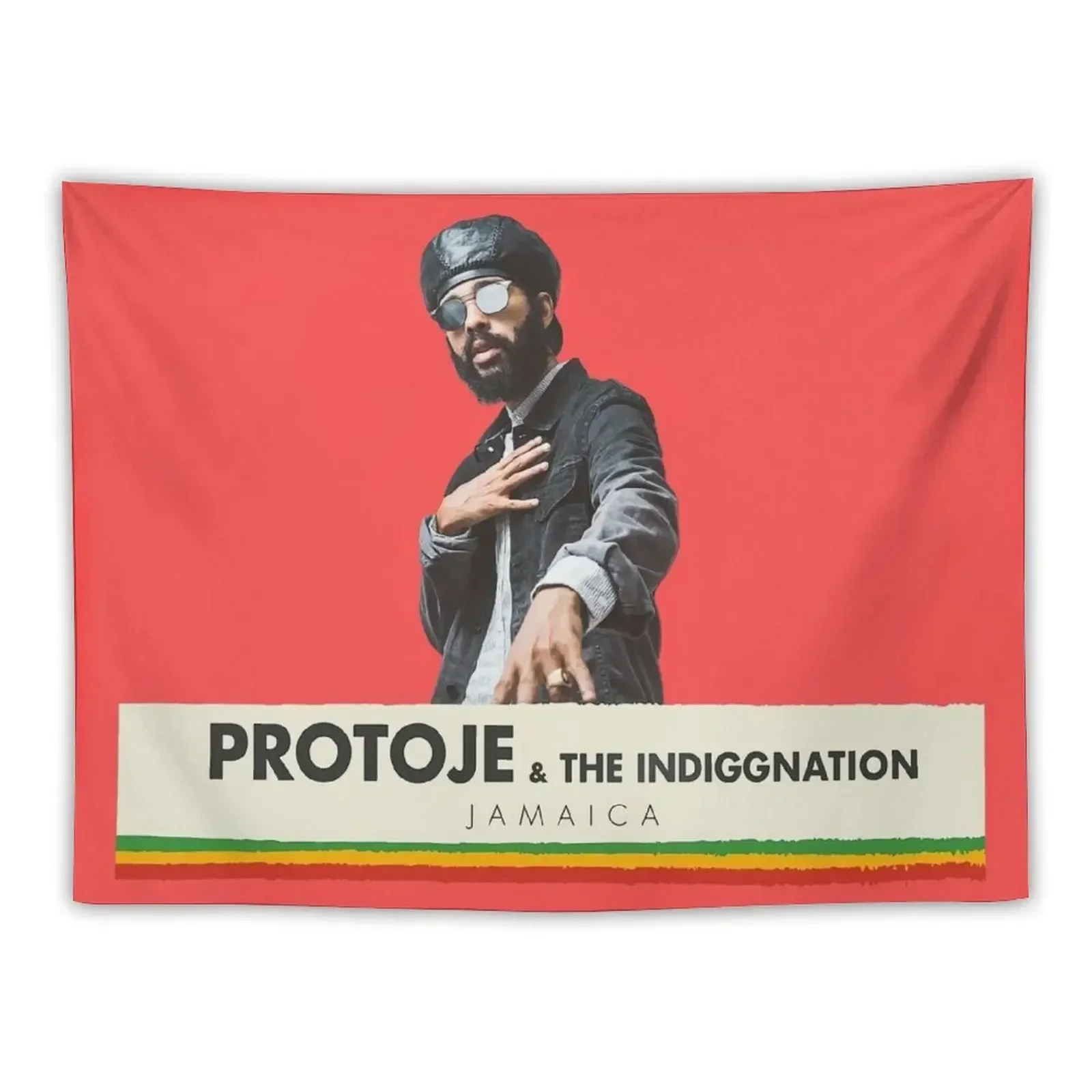 Protoje And The Indiggnation Jamaican Subculture Singer Tapestry Wall Decorations Aesthetics For Room Tapestry