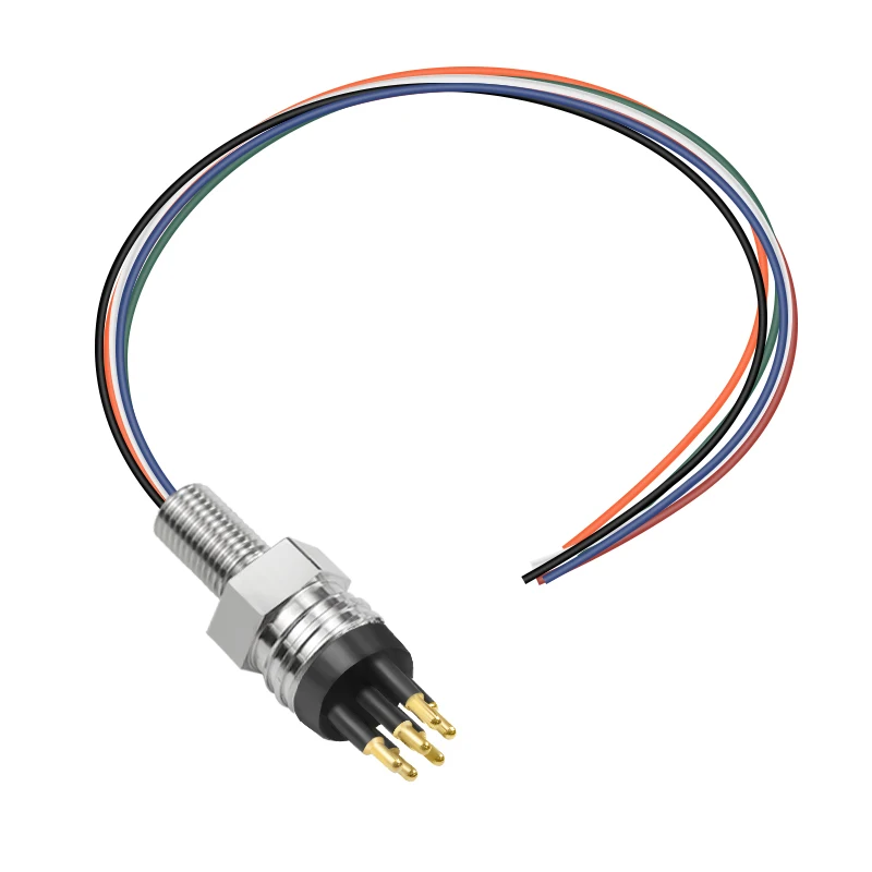 6-Pin MCBH6M Subsea Robot Waterproof Connector | Underwater Bulkhead Dummy Plug Socket for Wet Cable