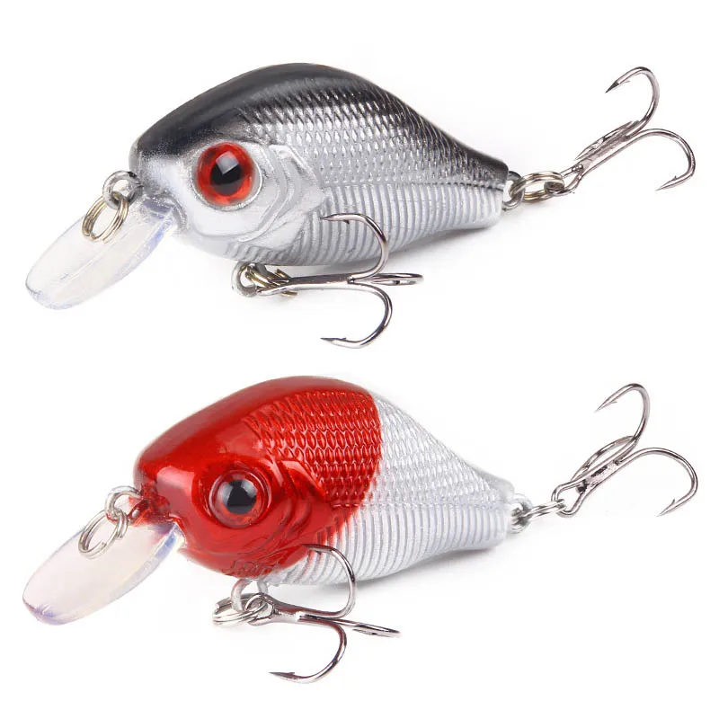 1Pc Crankbait Fishing Lure 3D Eyes Topwater Hard Bait 5.5cm 7.8g Artificial Wobbler Crank Bait Carp Perch Pesca Fishing Tackle