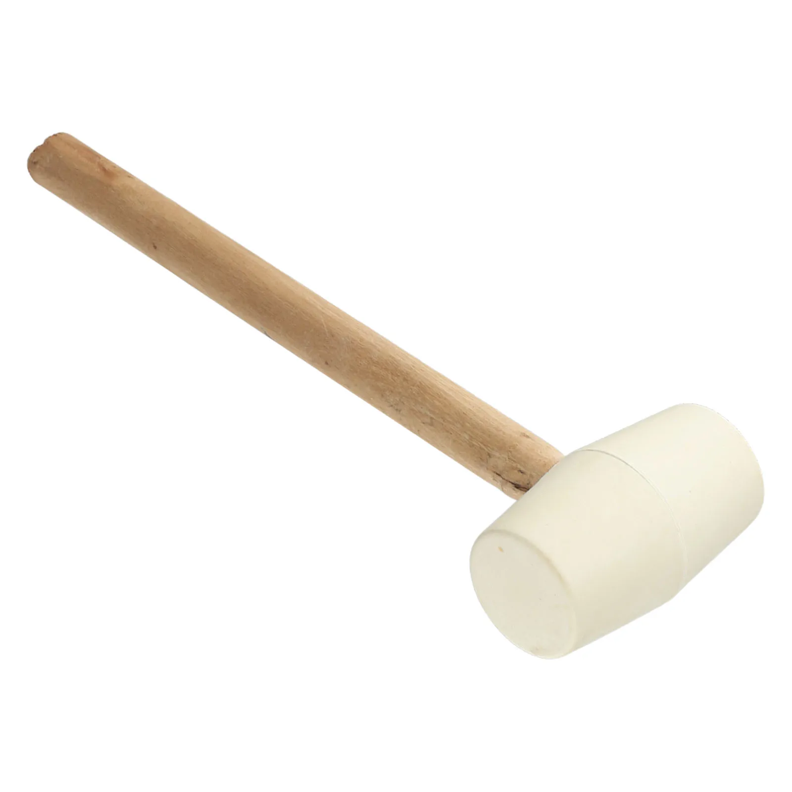 

Rubber Hammer Mallet With Wood Handle For FloorTile Installation Decoration White Rubber Hammer 250g Rubber Head Wood Handle