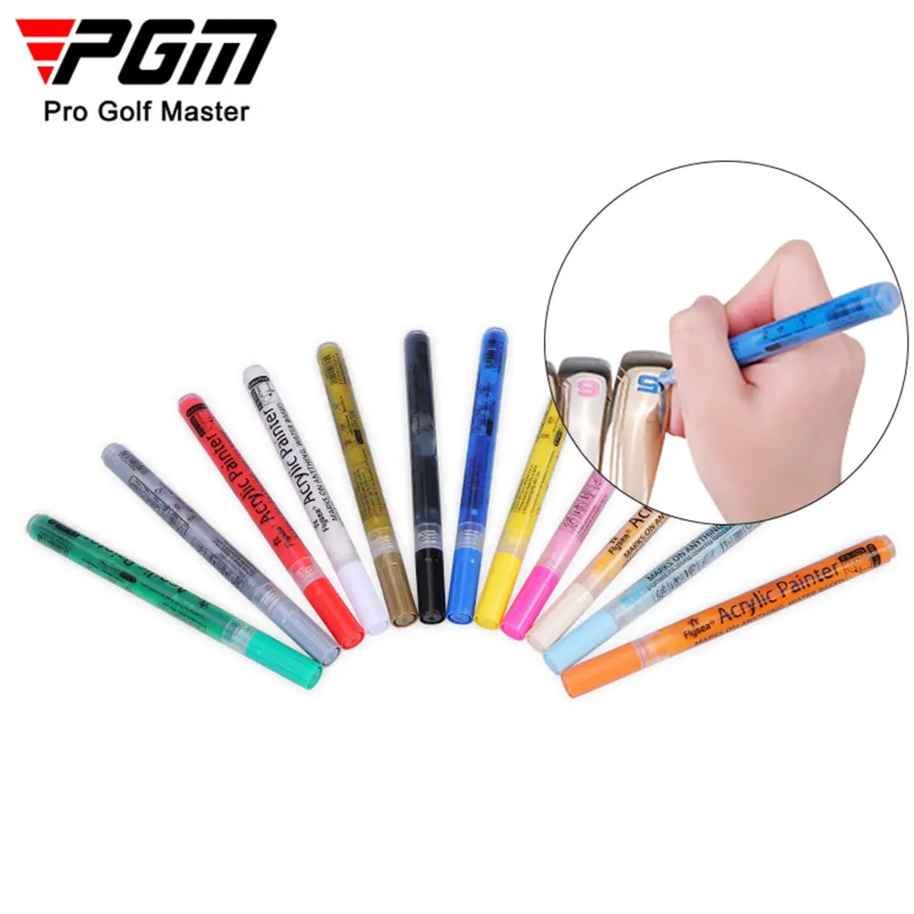 PGM Golf Club Color Changing Pen Acrylic Ink Pen with Strong Sunscreen Waterproof Covering Power Golf  Acrylic Painter