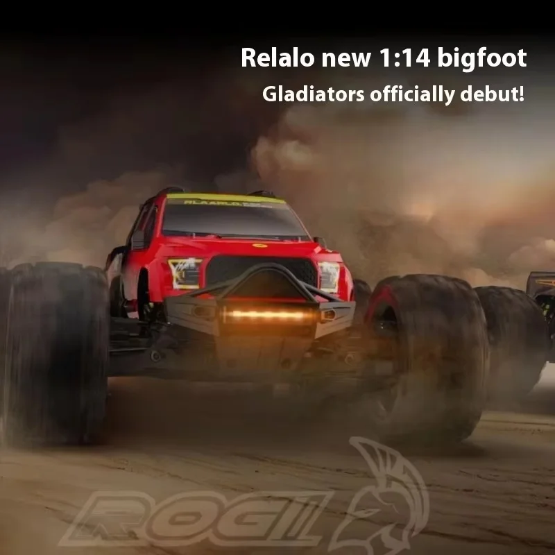 Monster Truck Jouet pour Garçon, Voiture RC 1/14, 3s, 4wd, Brushless, Escalade, Modèle, Télécommande Électrique, Cadeau