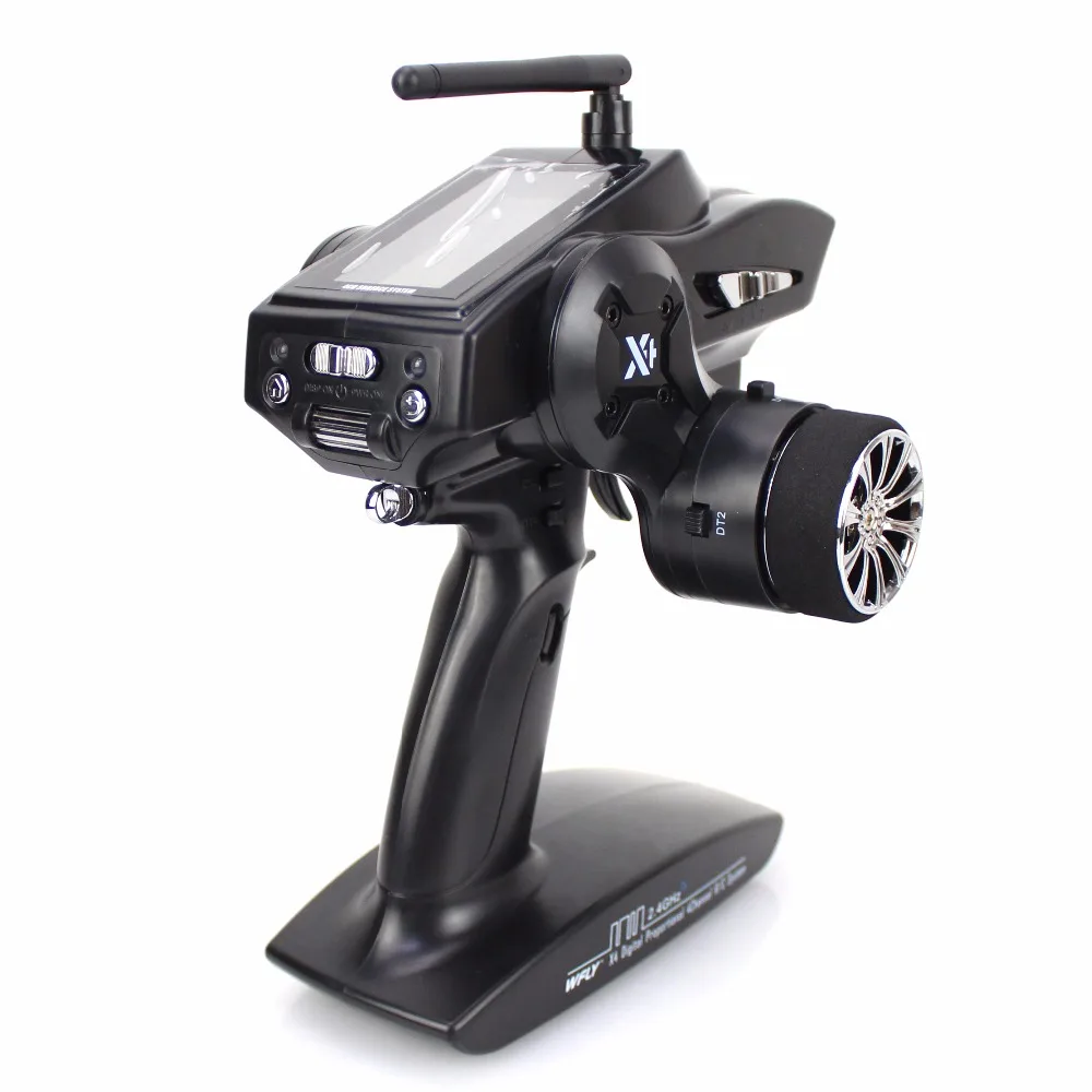 WFLY WFX4 4CH 2.4G radio di superficie ad alta velocità 40 modelli led screen gun telecomando switched L/R hand per rc car and boat