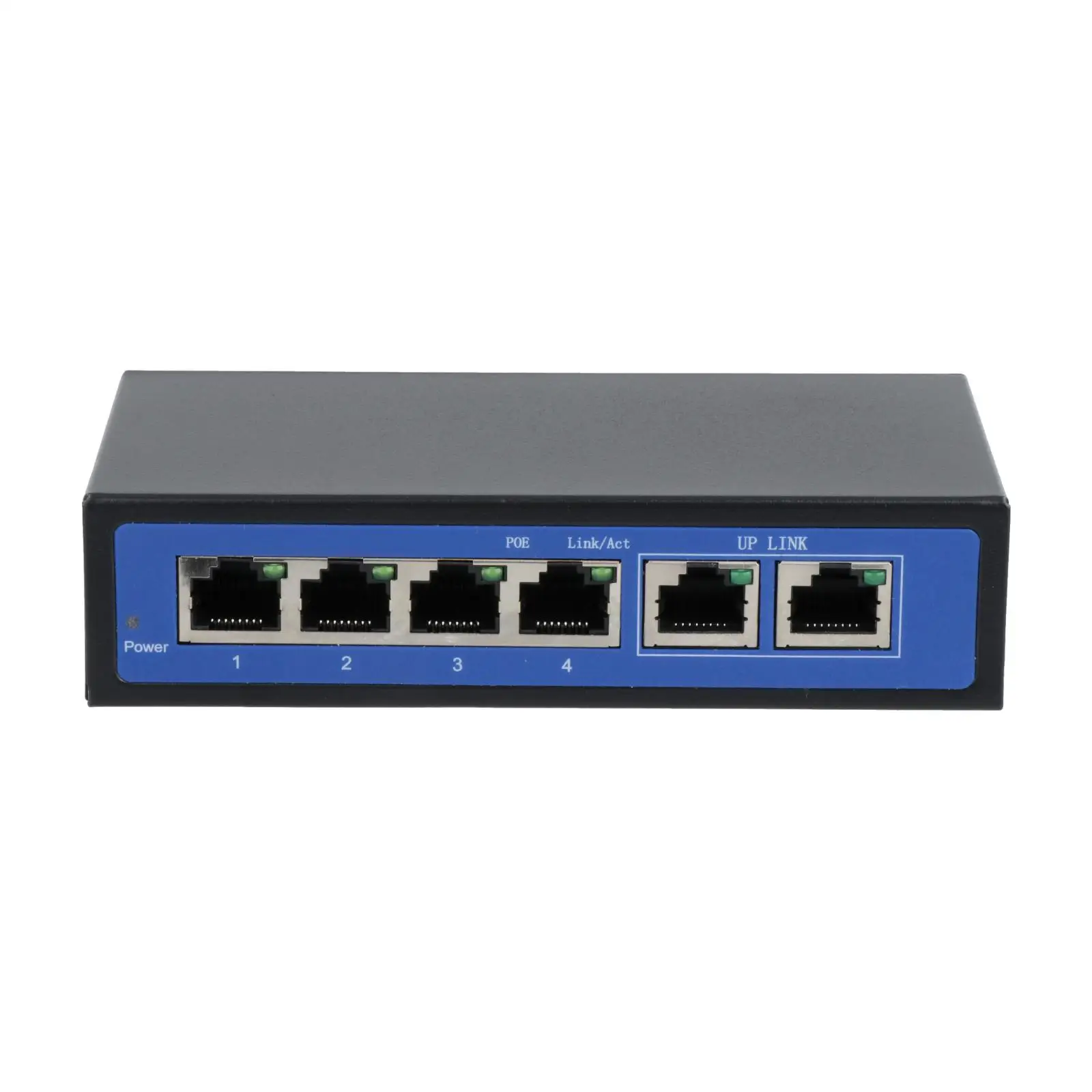

Passive Poe Power Switch Aluminium Ethernet Switch Network Hub LED Indicator for Camera System