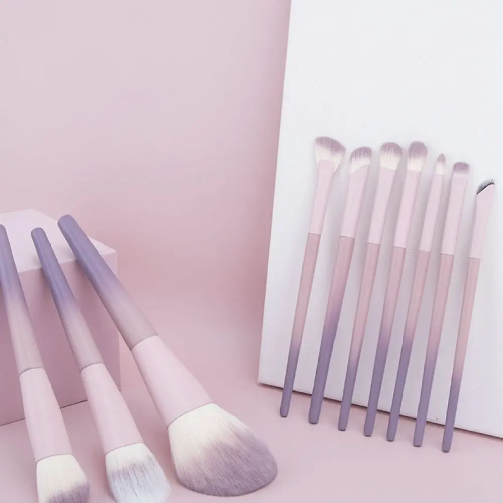 Complete Cosmetic Brush Kit Starry Purple Synthetic Bristles Foundation Eyeshadow Powder Blush Face Beauty Tool Set
