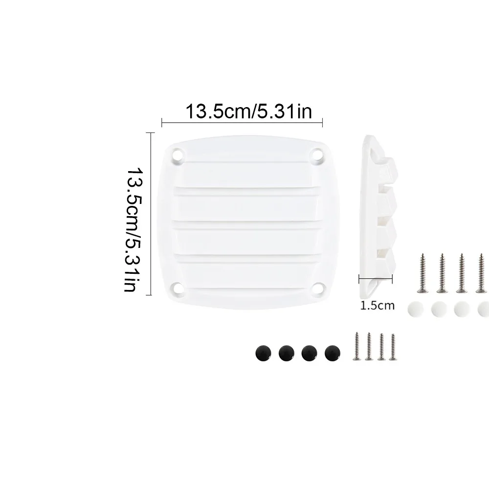 

Пластиковая квадратная вентиляционная решетка для сливного отверстия 8,5/13 см, аксессуары для лодок, вентиляционная система с жалюзи для модернизации