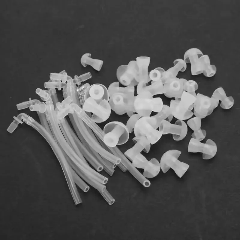 20PCS/50PCS/100Pcs Silicone Earplug Hearing Aid Earplug  Air Tube Ear Plugs Eartips Domes Sound Tube earphones Accessories