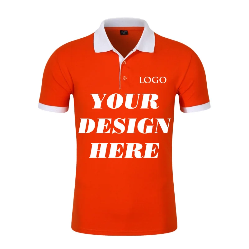 Summer Men Custom Print Short Sleeve Horse Polos Shirts Cotton Men Short Sleeve High Quantity Polo Men Business Shirt 13 Colors image 4