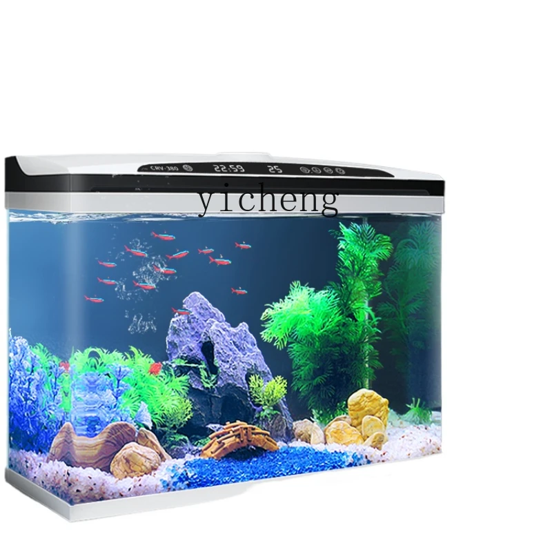 

XL Intelligent Constant Temperature Fish Globe Ecological Glass Change Water Self-Circulation Landscaping Aquarium