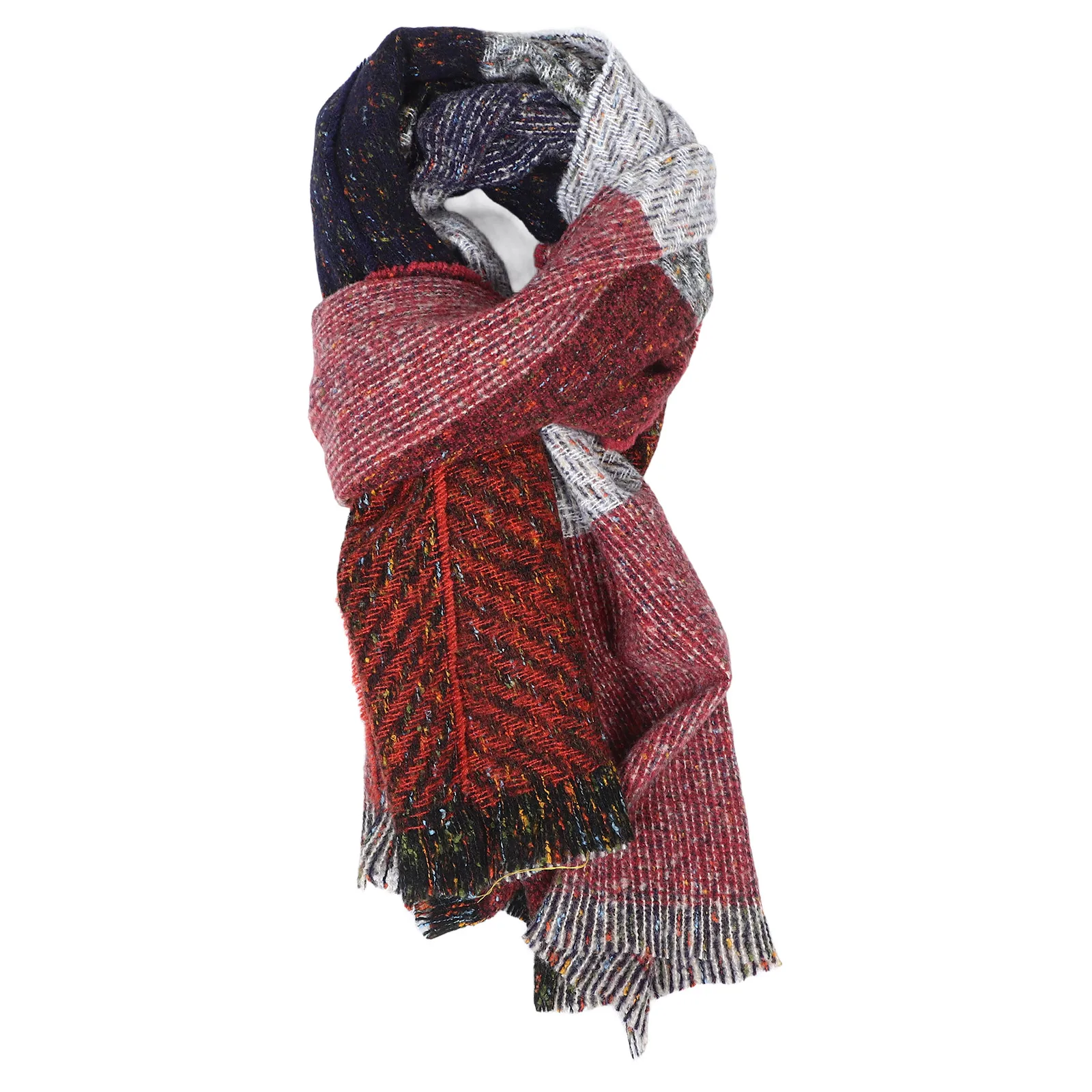 

Plaid Scarf Shawl Warm Breathable Shawls Polyester Classic Outdoor Women Scarf Winter Accessory Comfortable Style