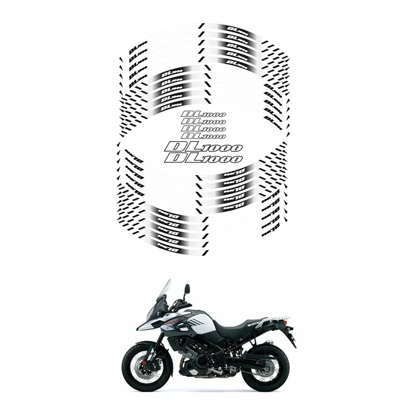 FOR SUZUKI DL1000 Motorcycle Parts Contour Wheel Decoration Decal Sticker - D MOTO