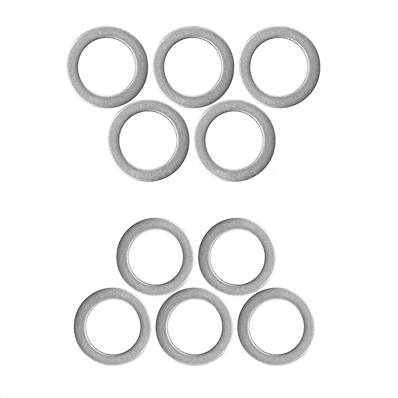 10pcs Aluminum Oil Drain Plug Crush Washer Gaskets 12MM 94109-12000 For Honda Odyssey Accord Civic Crv Acura Mdx TL 9410912000